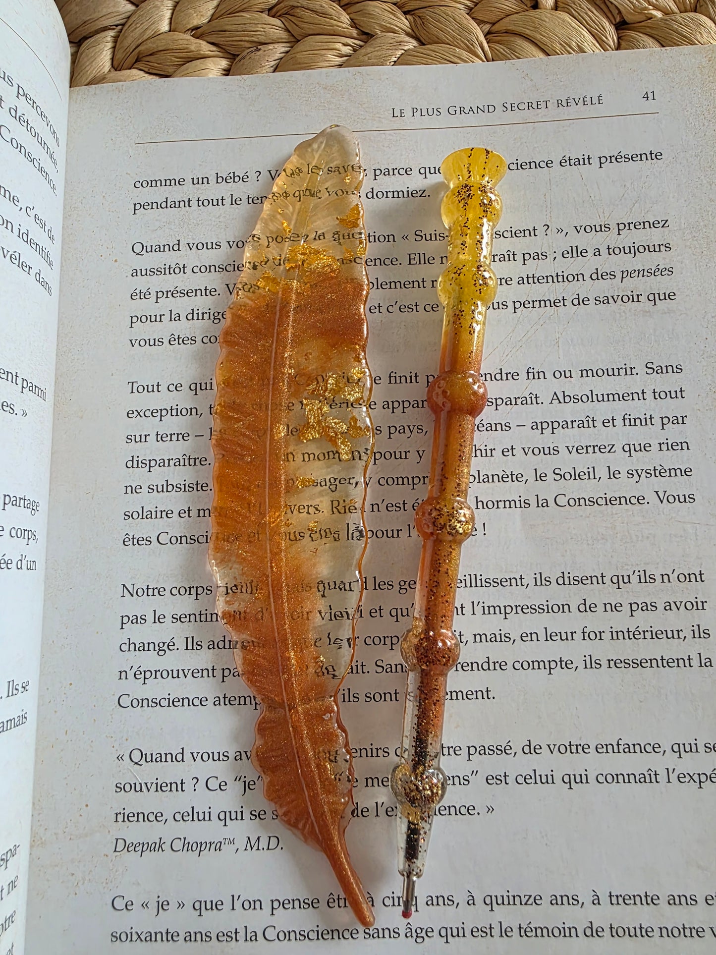 Stylo et marque-pages