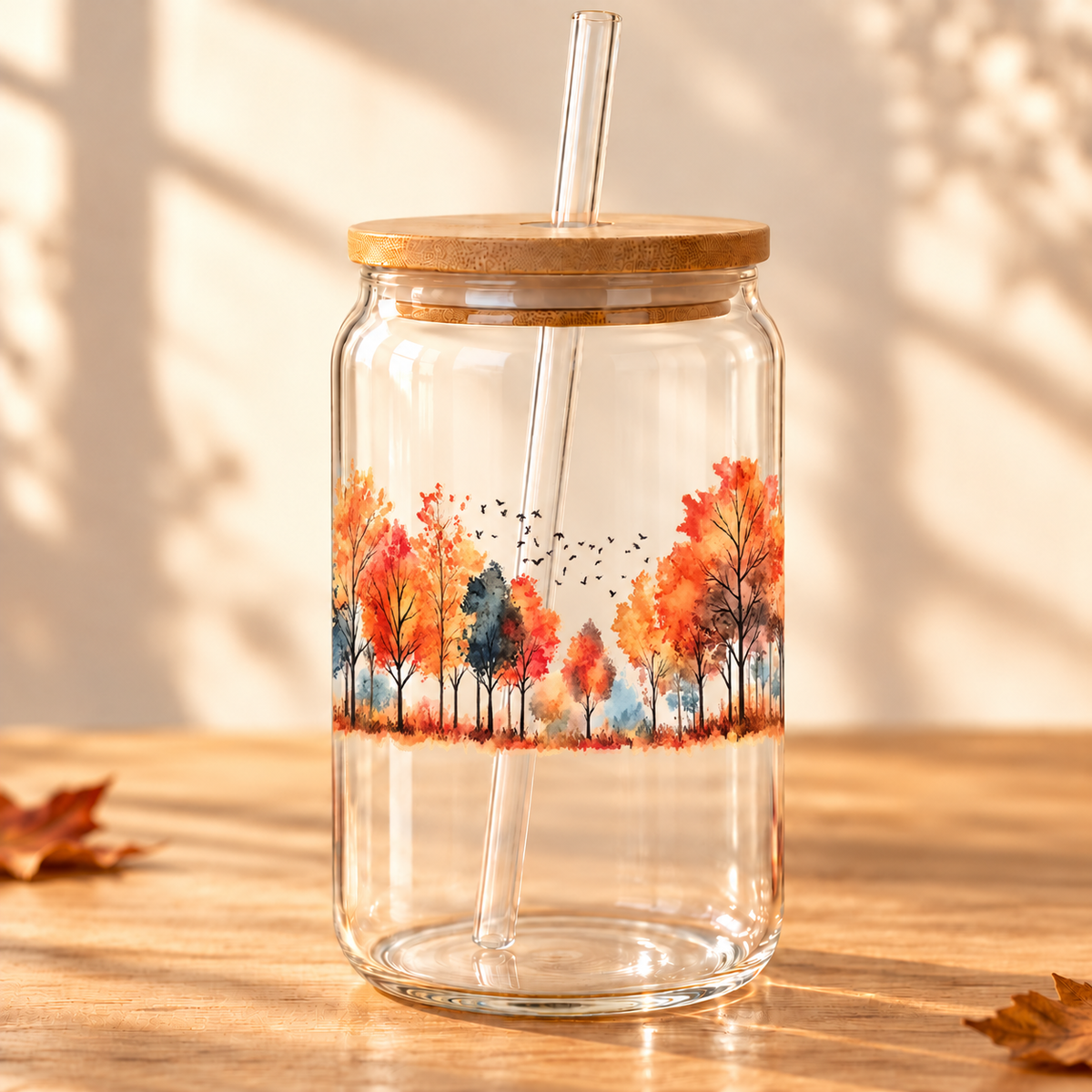 Verre Arbre d'Automne