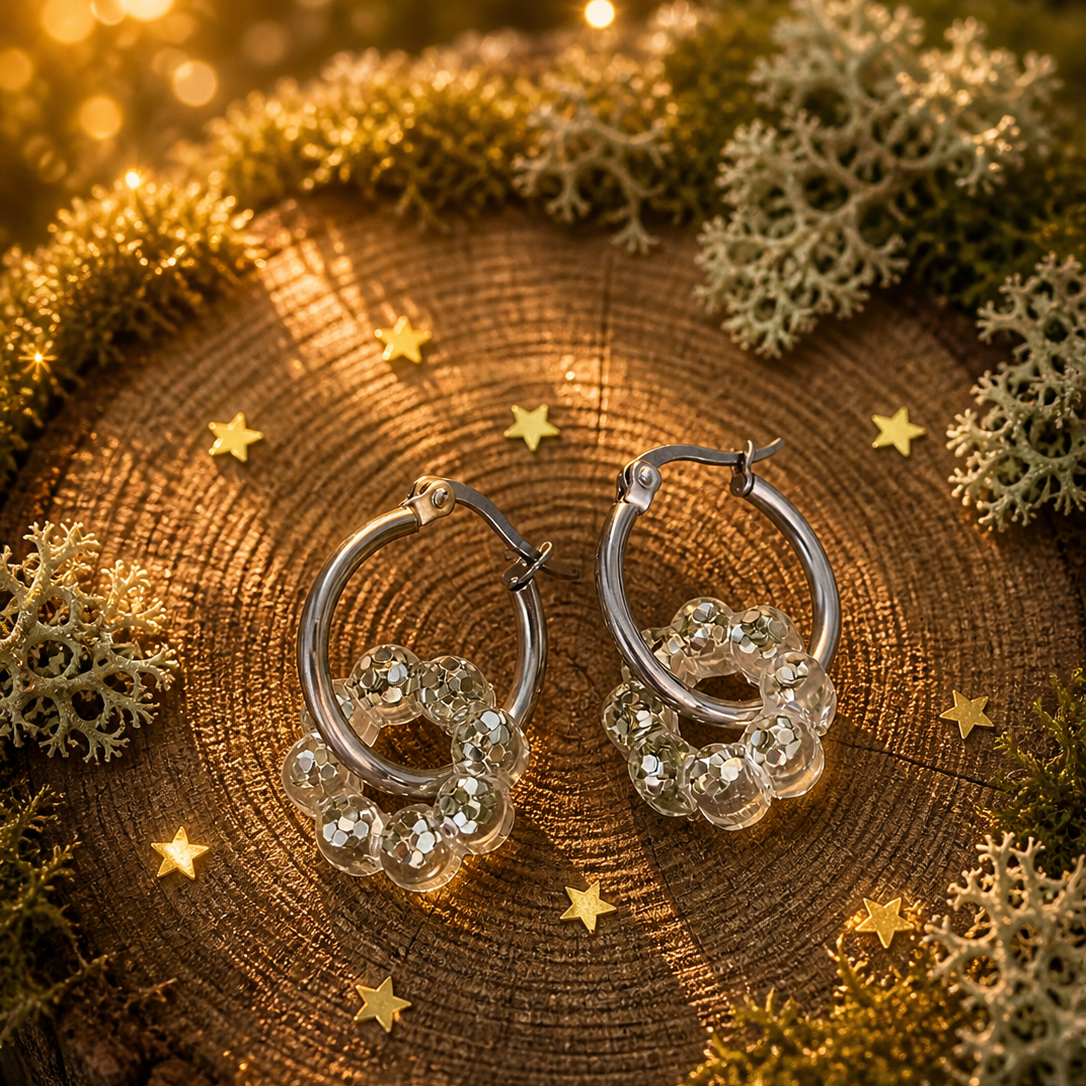 Boucles d’oreilles “Mini Fleurs de Brocéliande”