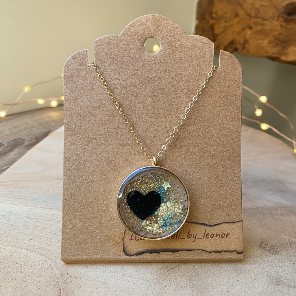 Collier "Mon cœur scintillant"