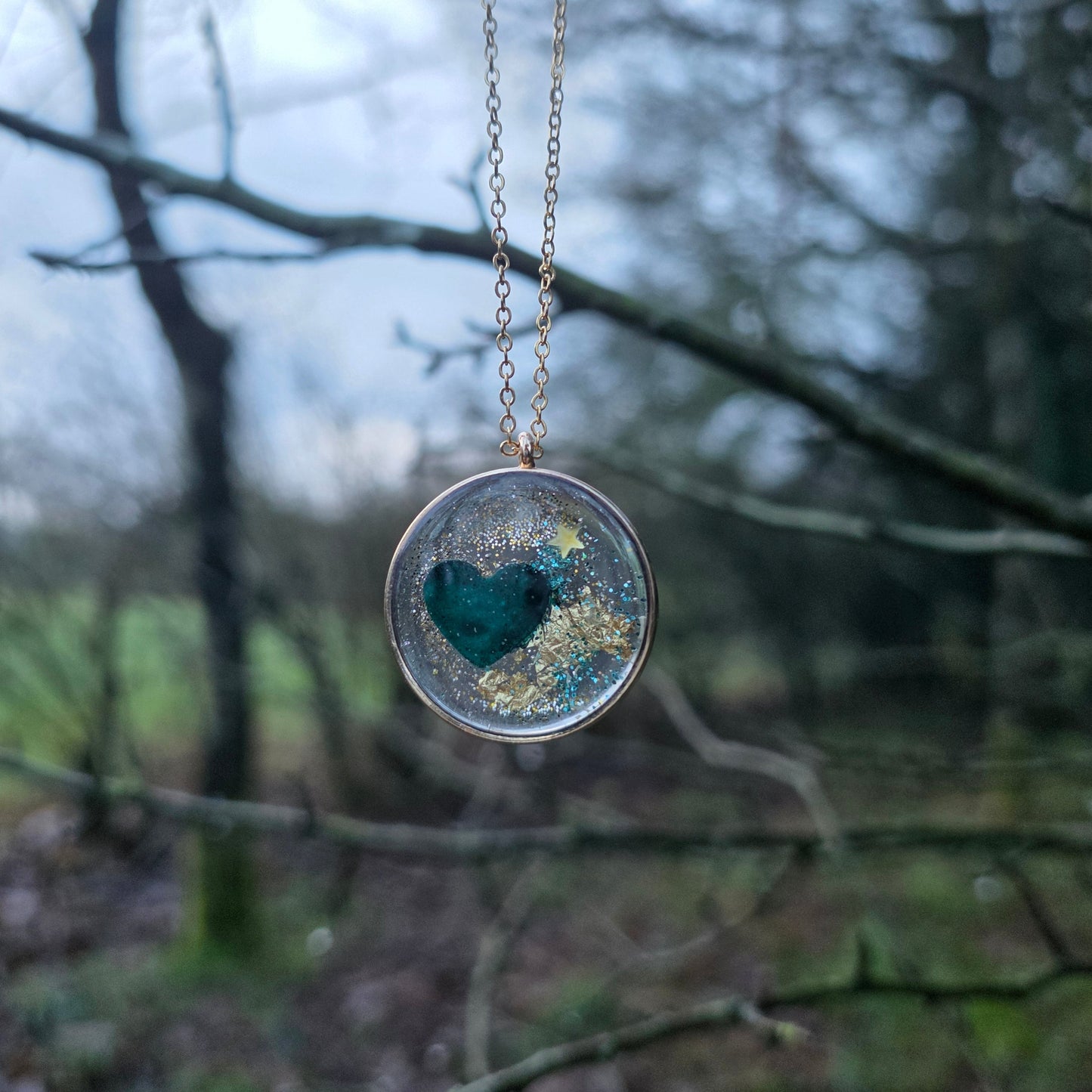 Collier "Mon cœur scintillant"