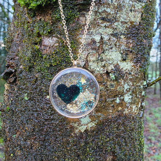 Collier "Mon cœur scintillant"