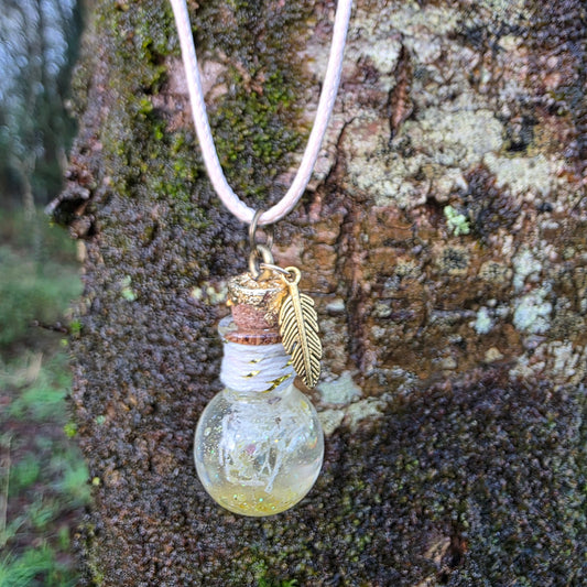 Pendentif Plume de Lichen