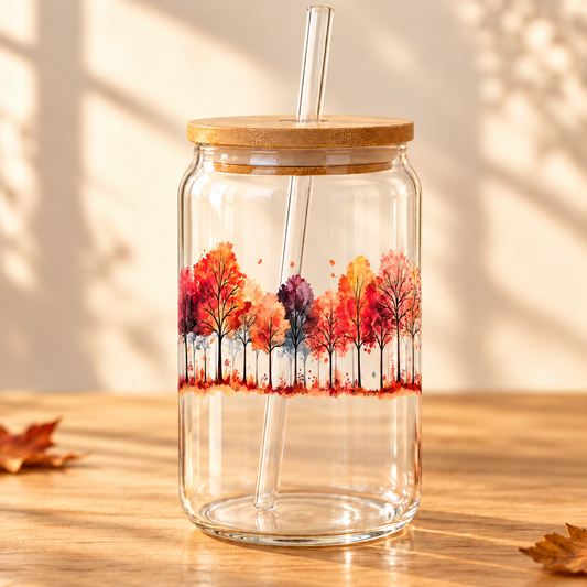 Verre Arbre d'Automne
