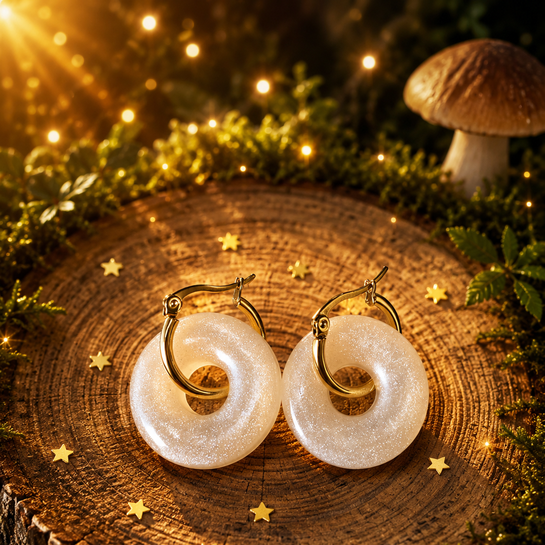 Boucles d’oreilles “Éclat de Lune”