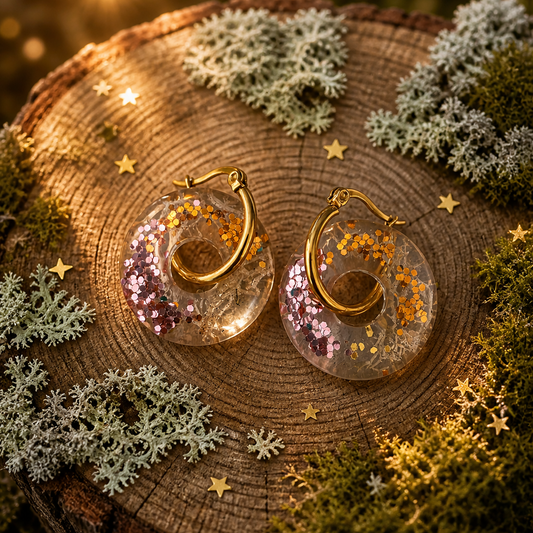 Boucles d’oreilles “Donuts de Brocéliande”