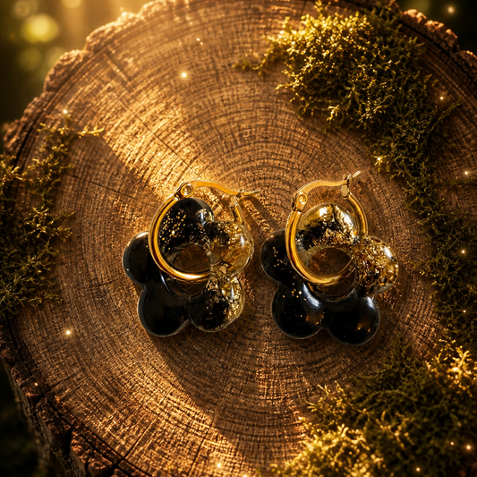 Boucles d’oreilles “Éclat Nocturne”