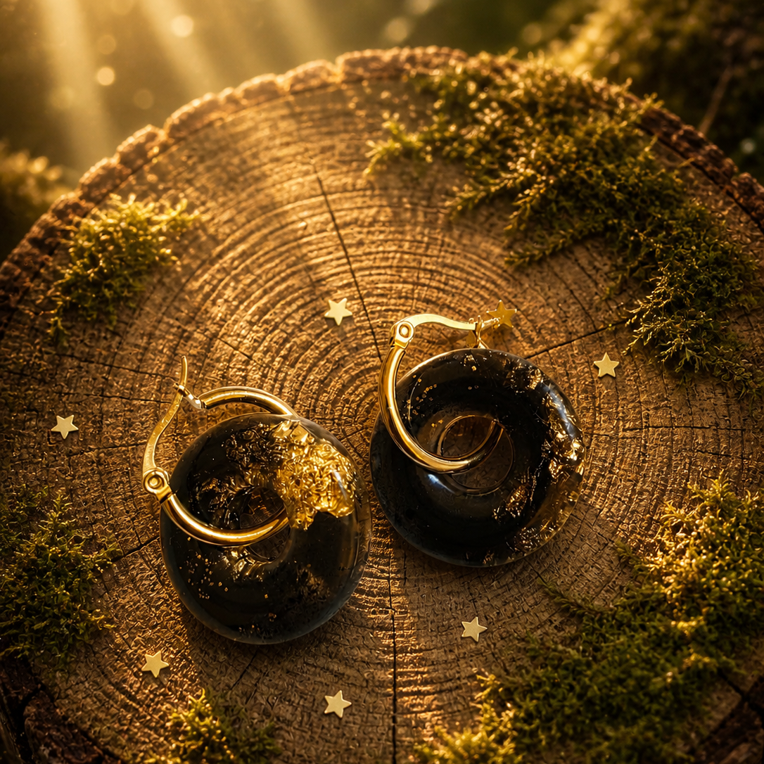 Boucles d’oreilles “Éclat Nocturne”
