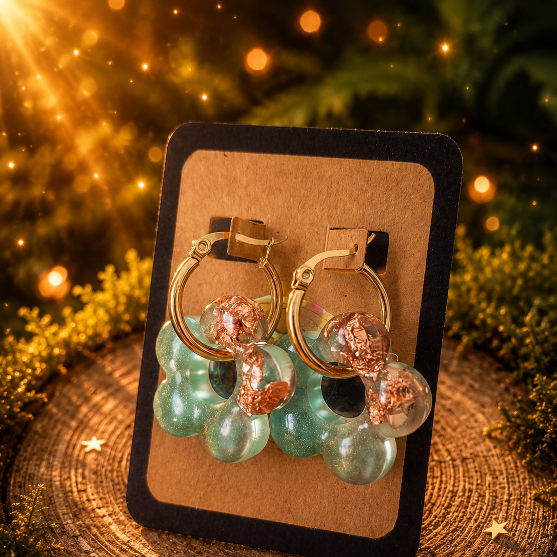 Boucles d'oreilles "Éclat de Jade"