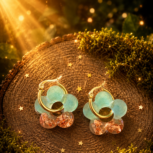 Boucles d'oreilles "Éclat de Jade"