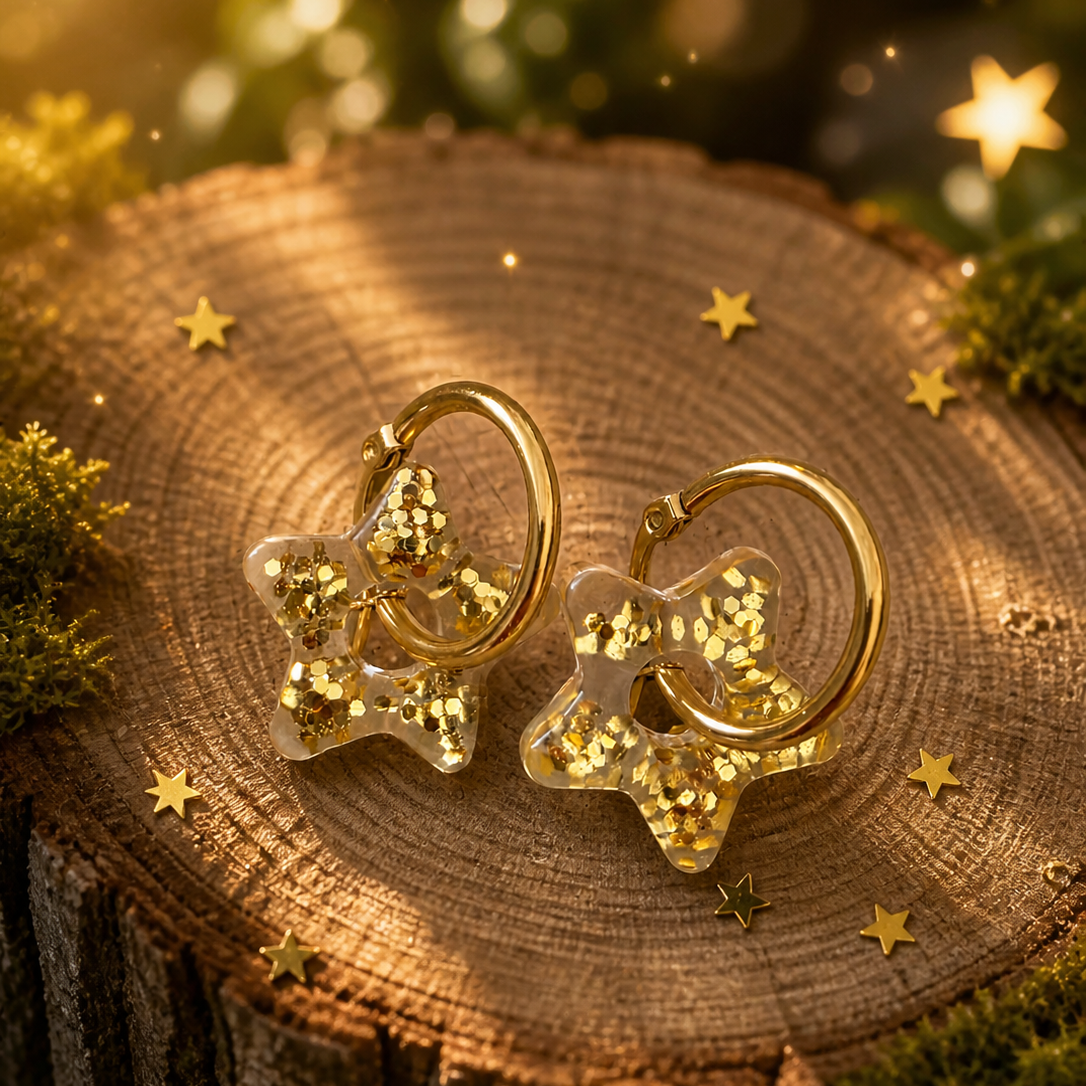 Boucles d’oreilles “Éclats d’Étoiles”