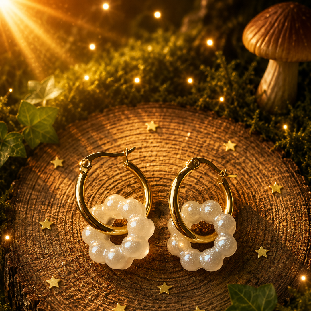 Boucles d’oreilles “Éclat de Lune”