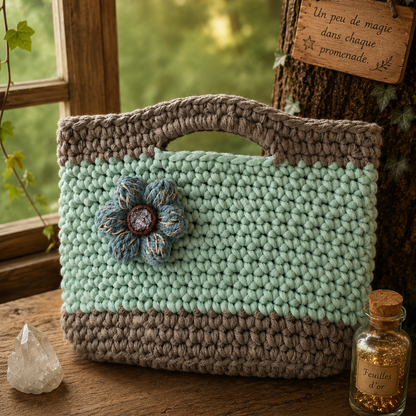 Sac au crochet "Lueur de Sauge"